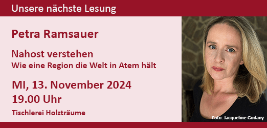 Lesung Petra Ramsauer - MI 13. Nov. 2024 - 19 Uhr